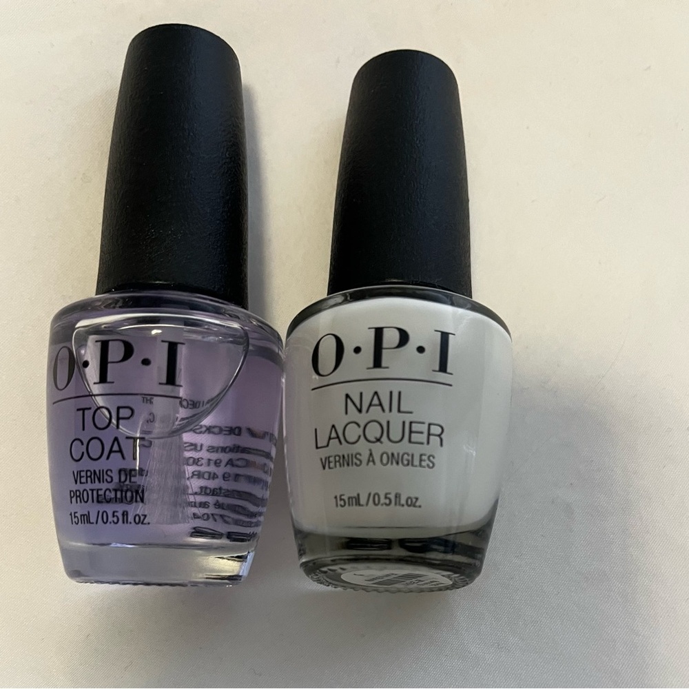 OPI Top Coat and Funny Bunny Nail Lacquer Set